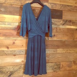 Anthropologie Teal Knit Dress